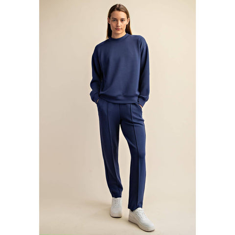 MODAL SCUBA MOCK NECK PULLOVER Smoky Navy