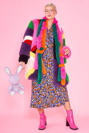 Rainbow Faux Fur Coat-Faux Fur Coats-Buy Me Fur Ltd-S-M-Multicolor-Faux Fur-Urbanheer