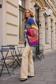 Rainbow Knitted Cardigan