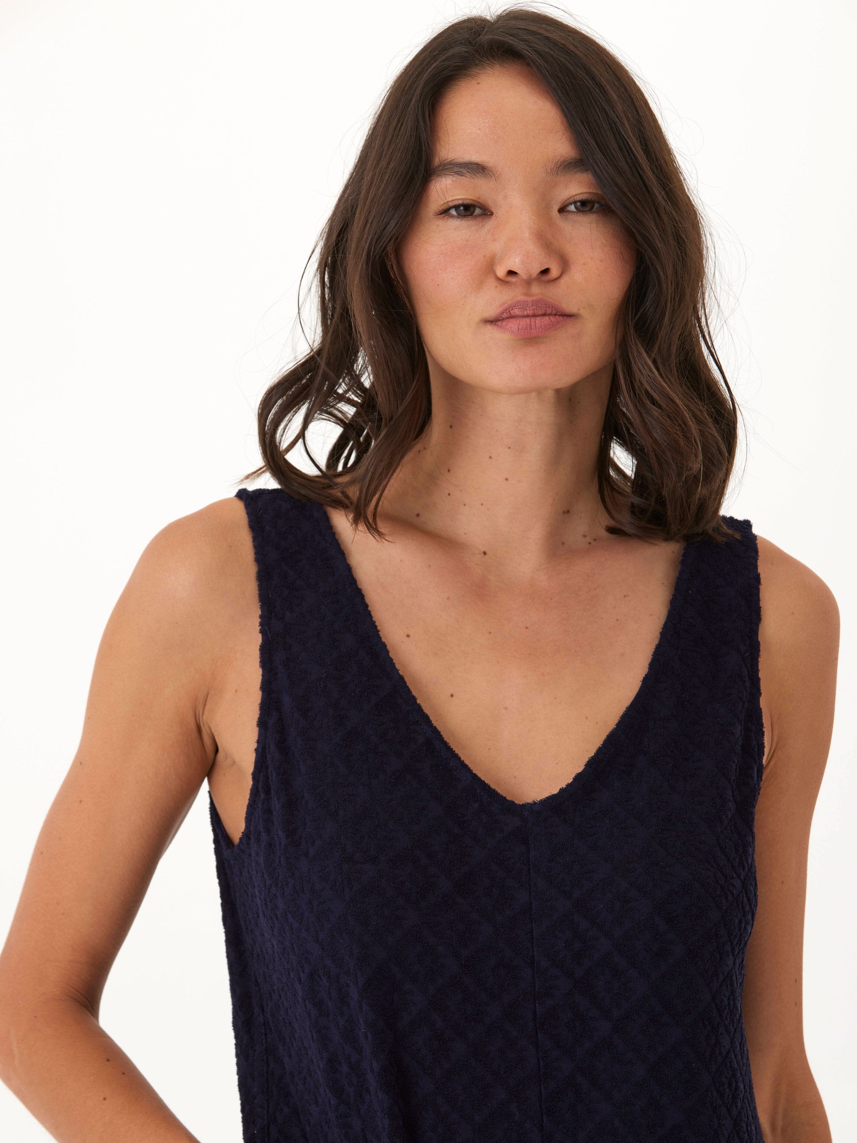 Rainey Jacquard Terry Patch Pocket Jumpsuit