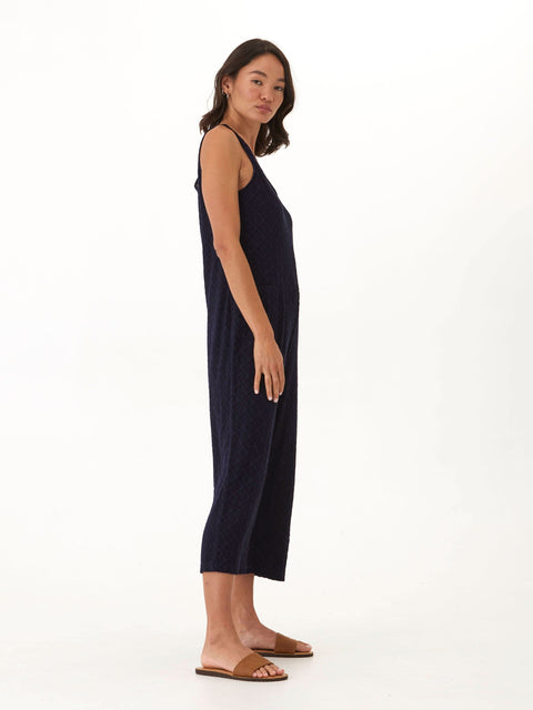 Rainey Jacquard Terry Patch Pocket Jumpsuit