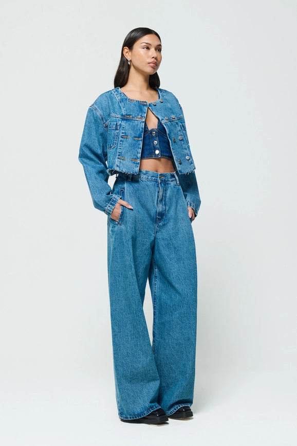 Raven Pleated Wide Leg - Everglades-Pants-ÉTICA Denim-24-Urbanheer