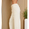 Raw Edge Elastic Waist Pants with Drawcord Cream-Pants-MILIO MILANO-XS-Cream-Urbanheer