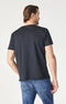 Raw Edge Neck Tee Black-T-shirt-Mavi-S-Black-Urbanheer