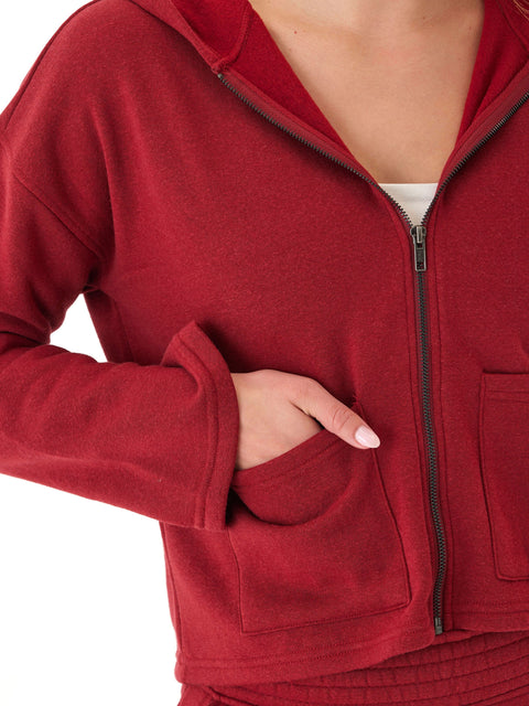 Raychelle Triblend Fleece Pocket Hoodie
