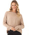 Raylin Feather Fleece Back Detail Top