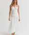 Rayna Shirred Halter Midi Dress