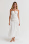 Rayna Shirred Halter Midi Dress