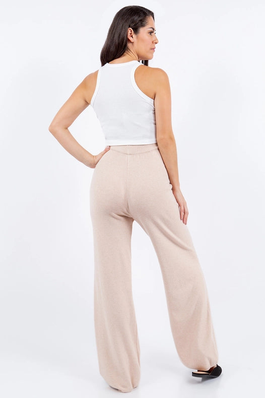 Rebecca Sweater Set-Set-Betsy Moss-XS-Sand-Urbanheer