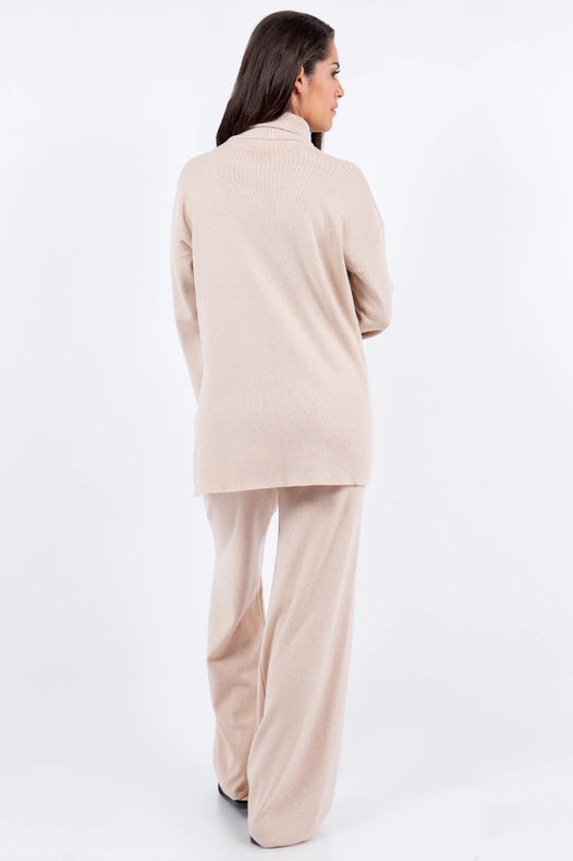 Rebecca Sweater Set-Set-Betsy Moss-XS-Sand-Urbanheer