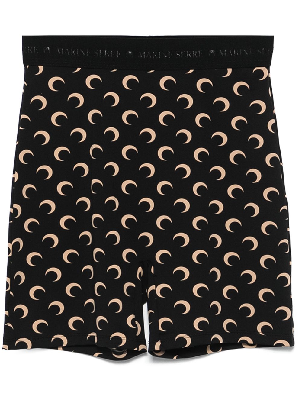 Recycled Polyamide Moon Print Cyclist Shorts