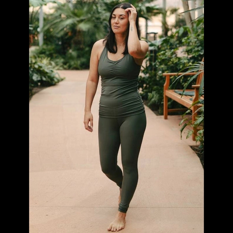 Recycled Yoga Leggings “Thyme”-Leggings-Soul Factory-XS-Urbanheer