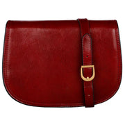 Red Leather Cross Body Bag - Moonfleet-Cross Body Bag-Time Resistance-Red-Urbanheer