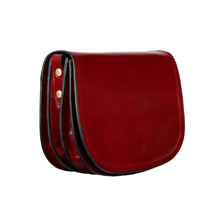 Red Leather Cross Body Bag - Moonfleet-Cross Body Bag-Time Resistance-Red-Urbanheer
