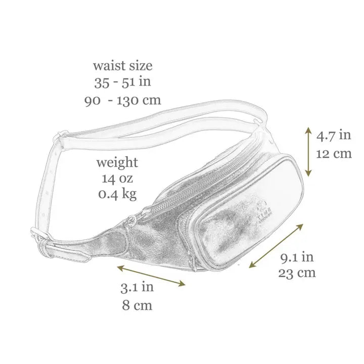 Red Leather Fanny Pack Belly Bag - Independent People-Fanny Pack-Time Resistance-Red-Urbanheer