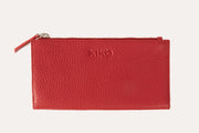Red Top Zip Wallet-Wallet-Kiko Leather-7 ¾” L x 4” W-Urbanheer