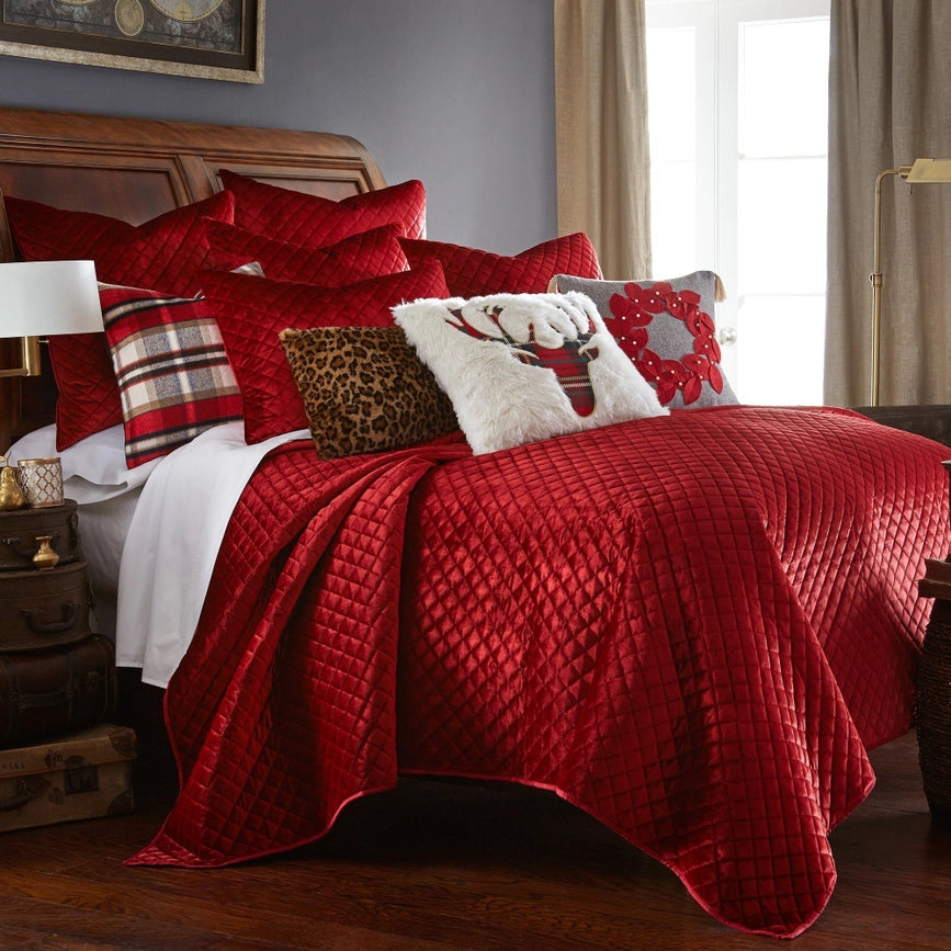 Red Velvet Quilt Set-Set-Levtex Home-Twin/Twin XL-Red-Urbanheer