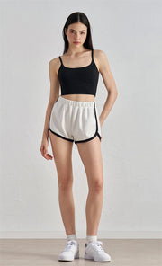 Regan Color Contrast Running Short White-Short-91thelabel-S-White-Urbanheer