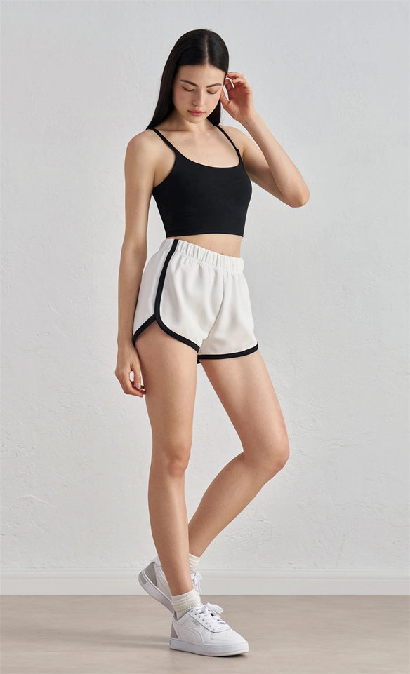 Regan Color Contrast Running Short White-Short-91thelabel-S-White-Urbanheer