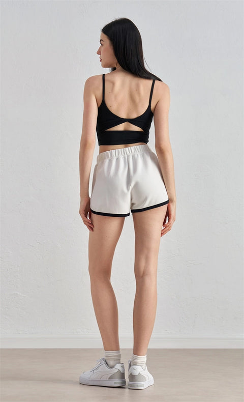 Regan Color Contrast Running Short White-Short-91thelabel-S-White-Urbanheer