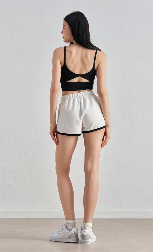 Regan Color Contrast Running Short White-Short-91thelabel-S-White-Urbanheer