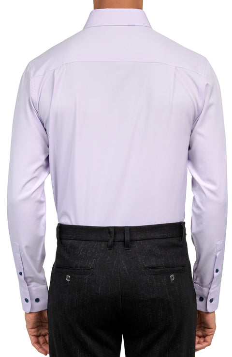 Regular Fit Solid 4-WAY Stretch Dress Shirt