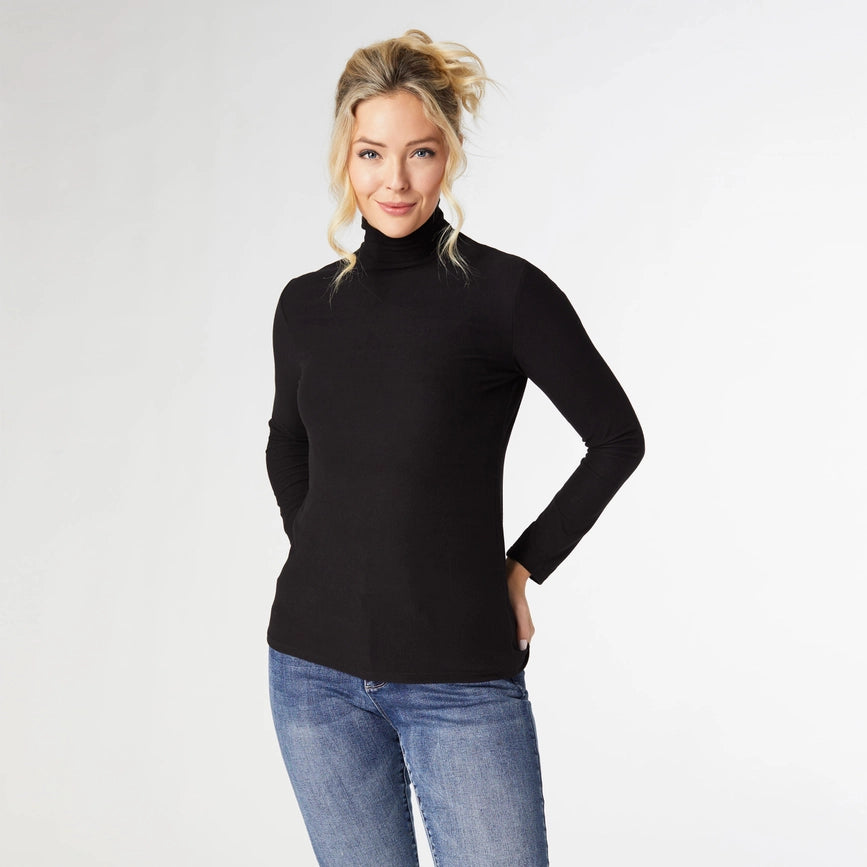 Reign Long Sleeve Turtleneck-Turtleneck-COCO + CARMEN-XS-Black-Urbanheer