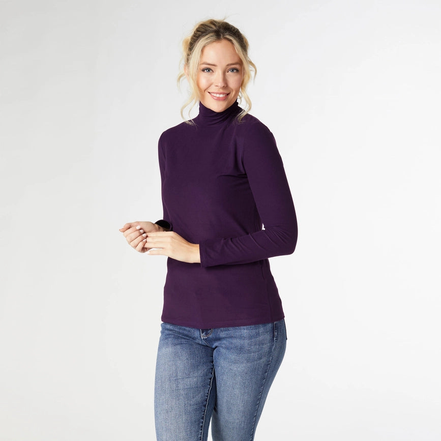 Reign Long Sleeve Turtleneck-Turtleneck-COCO + CARMEN-XS-Italian Plum-Urbanheer