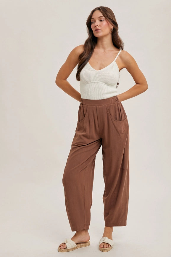 Relaxed Barrel Pants COCO-Pants-Peace Love Line-S-COCO-Urbanheer