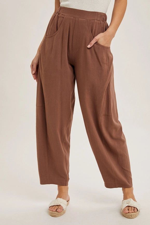 Relaxed Barrel Pants COCO-Pants-Peace Love Line-S-COCO-Urbanheer