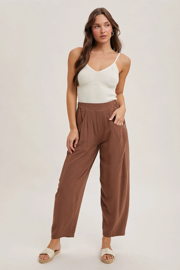 Relaxed Barrel Pants COCO-Pants-Peace Love Line-S-COCO-Urbanheer
