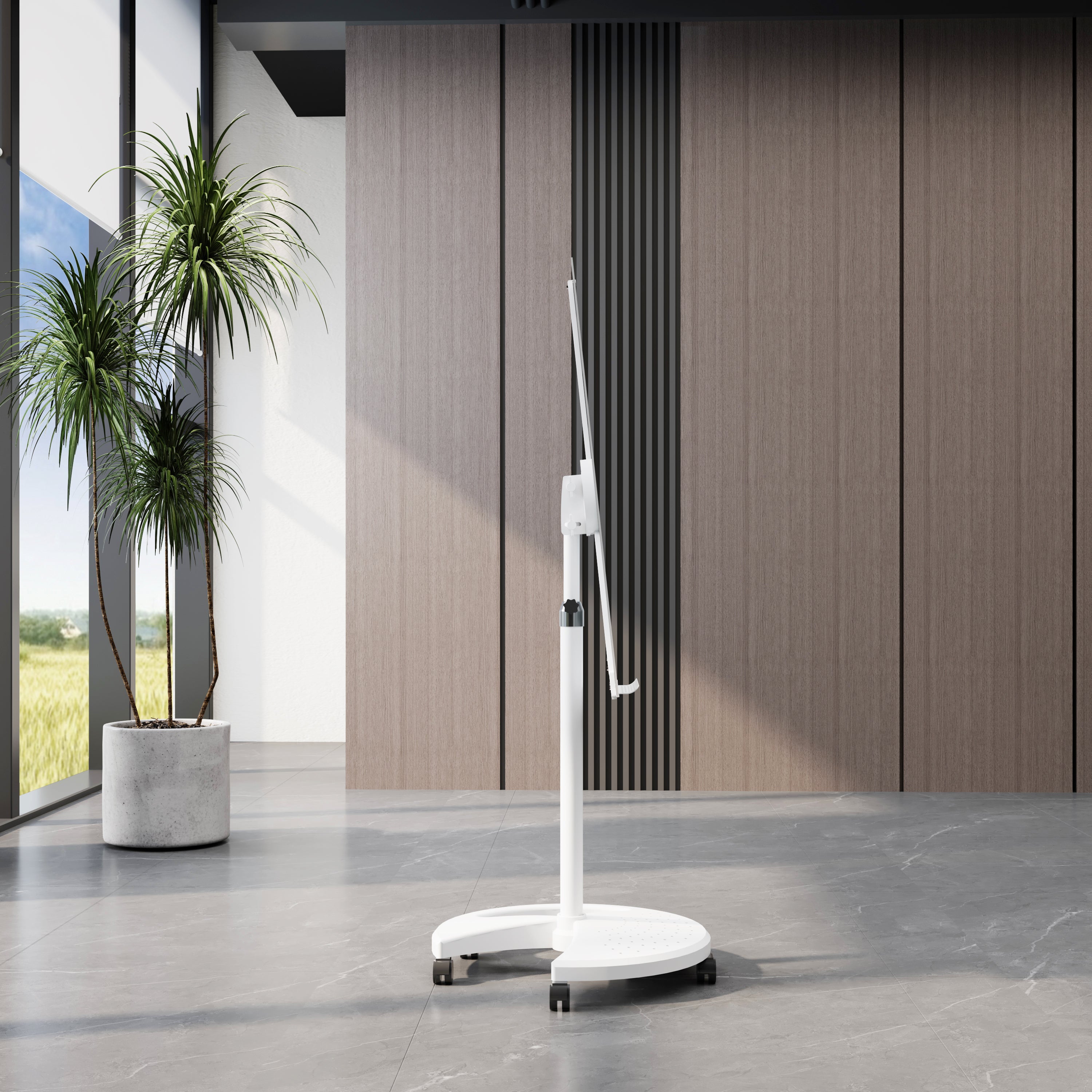 Removable Adjustable Height Tempered Glass Whiteboard, Magnetic Dry Erase Whiteboard, 36' x 24',-UH Decor-Default-Urbanheer