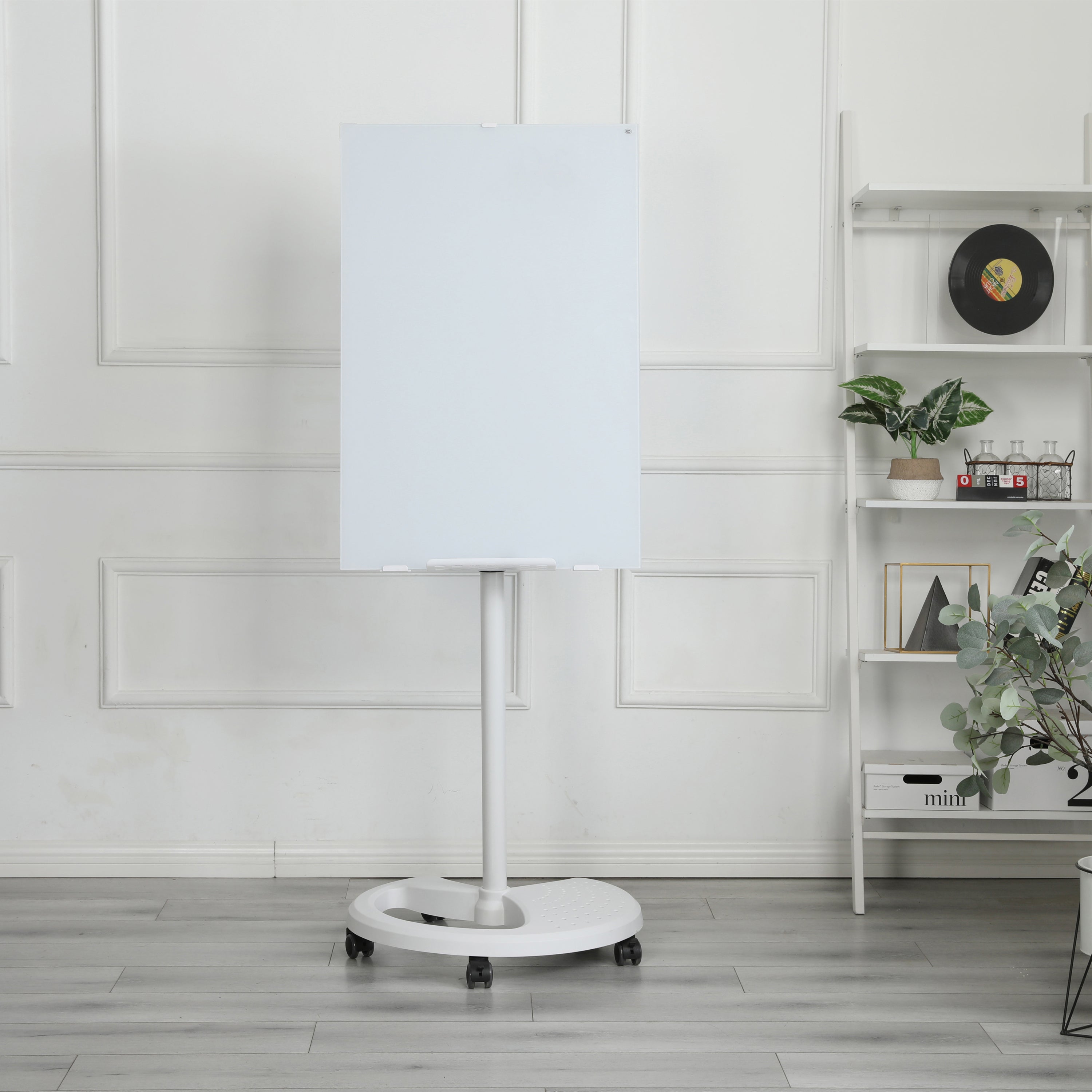 Removable Adjustable Height Tempered Glass Whiteboard, Magnetic Dry Erase Whiteboard, 36' x 24',-UH Decor-Default-Urbanheer