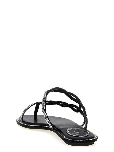 René Caovilla Braid Sandals