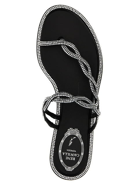 René Caovilla Braid Sandals
