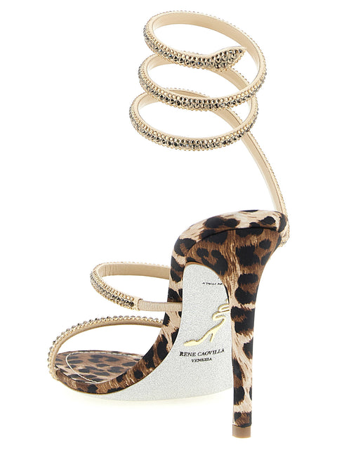 René Caovilla Cleo Leopard Sandals