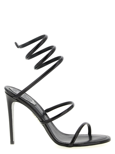 René Caovilla Cleo Metallic Sandals