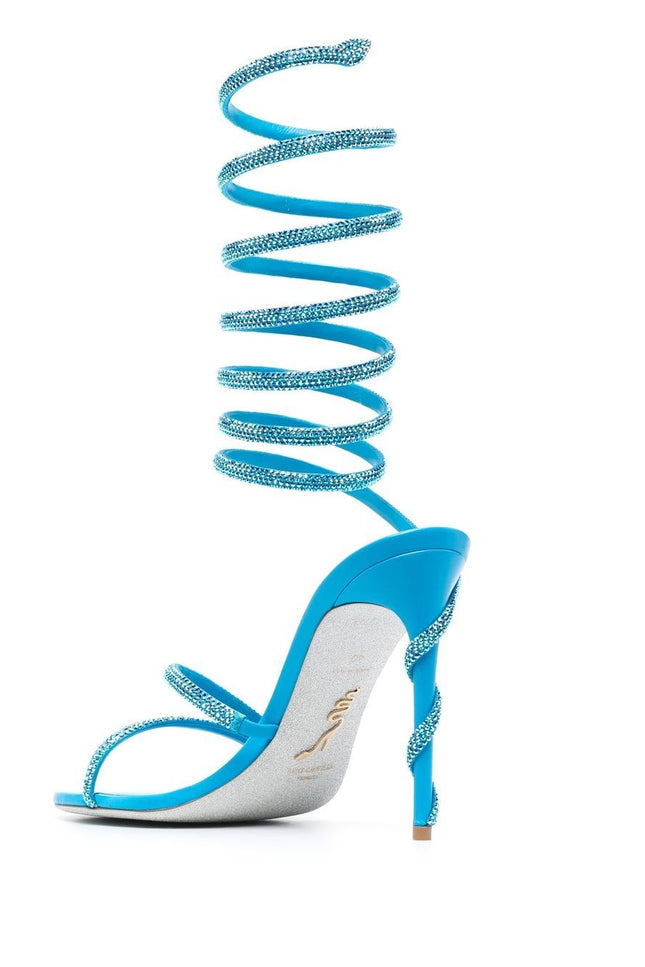 RENE' CAOVILLA Sandals Clear Blue-women > shoes > sandals-Rene' Caovilla-40-Clear Blue-Urbanheer