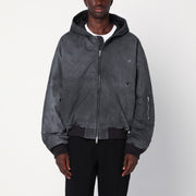 Represent Black faded hooded jacket