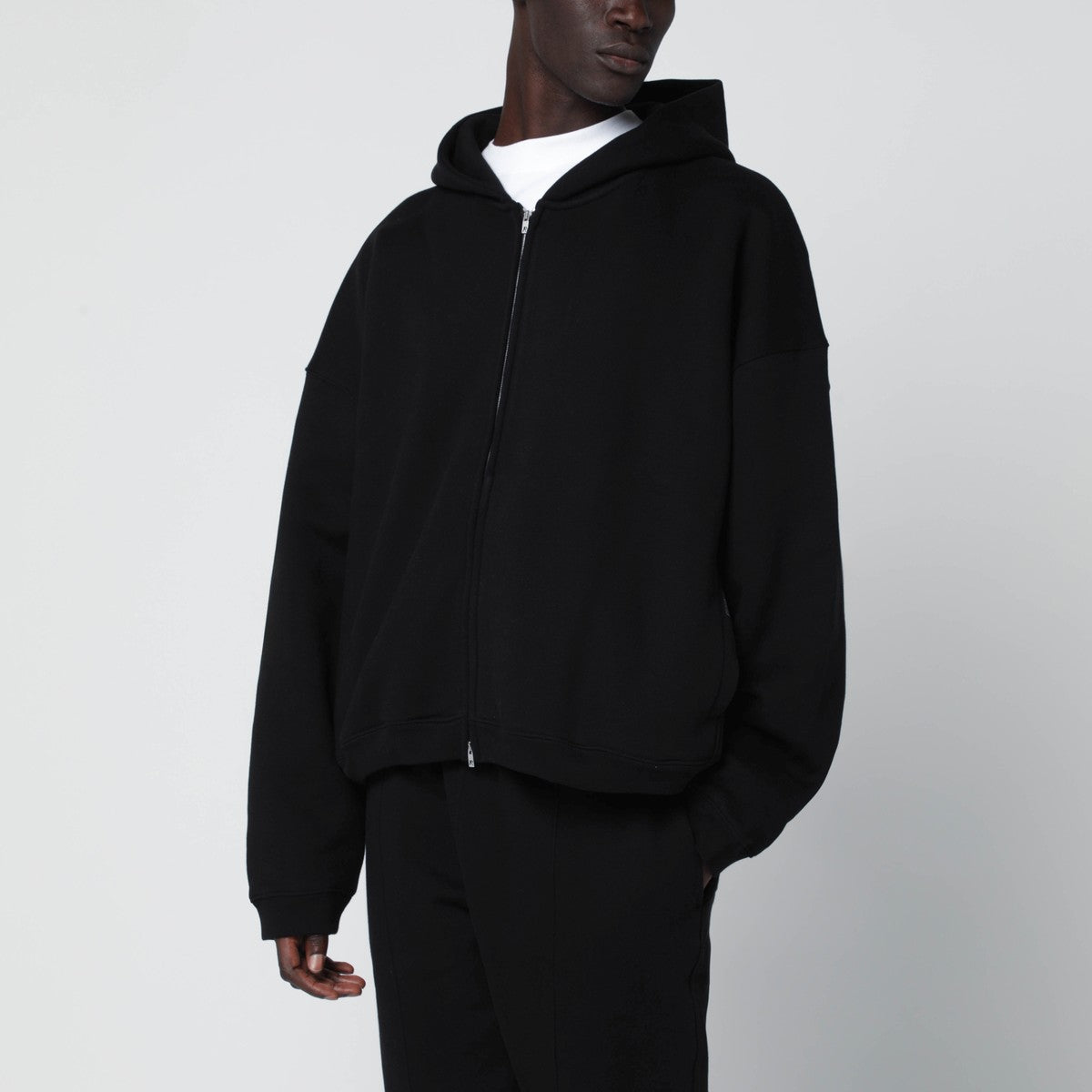 Represent Black zip-up hoodie