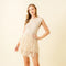 Resort Beach Fringe Knit Sleeveless Mini Dress-Dress-Fore Collection-S-NATURAL-Urbanheer
