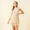 Resort Beach Fringe Knit Sleeveless Mini Dress-Dress-Fore Collection-S-NATURAL-Urbanheer