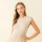 Resort Beach Fringe Knit Sleeveless Mini Dress-Dress-Fore Collection-S-NATURAL-Urbanheer
