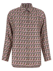 Reversible Patterned Silk Twill Shirt