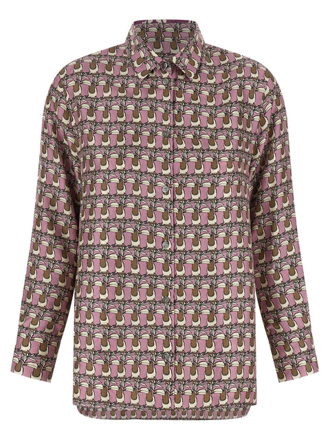 Reversible Patterned Silk Twill Shirt