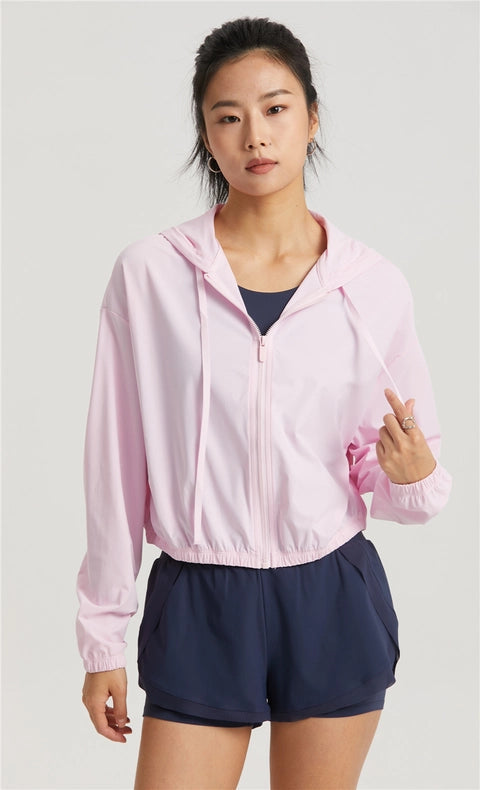 Revival Zipper Outdoor Lightweight Jacket Hoodie Baby Pink-Hoodie-91thelabel-S-Urbanheer