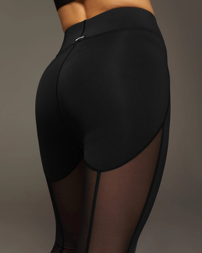 Revue Mesh Legging-Leggings-MICHI-XXS-Black-Urbanheer