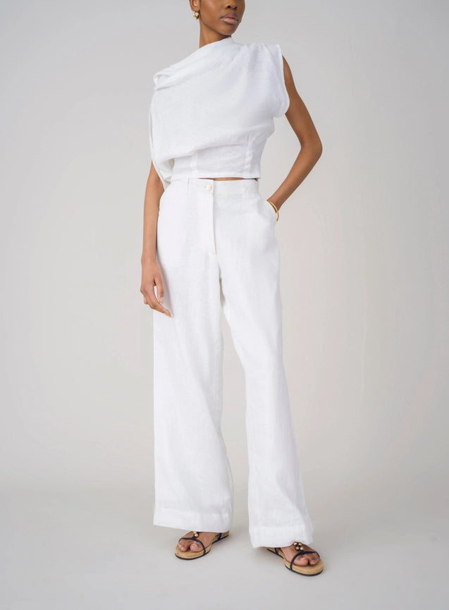 Rhea Linen Top-Top-Haveli-S-White-Urbanheer