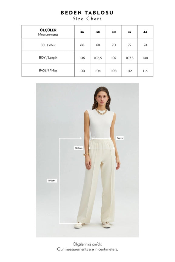 Ribbed Crepe Trousers Cream-Trousers-Touché-36-Cream-Urbanheer