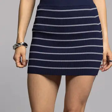 Ribbed Mini Skirt - Fontella Skirt